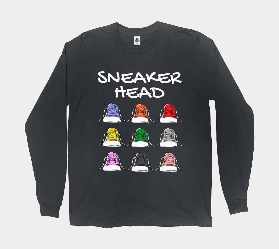 Sneakerhead v1 - Black long sleeve Tee