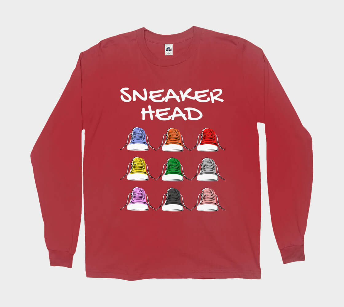Sneakerhead v1 - Red long sleeve Tee