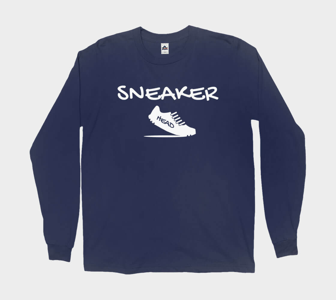 Sneakerhead v2 - Navy long sleeve Tee