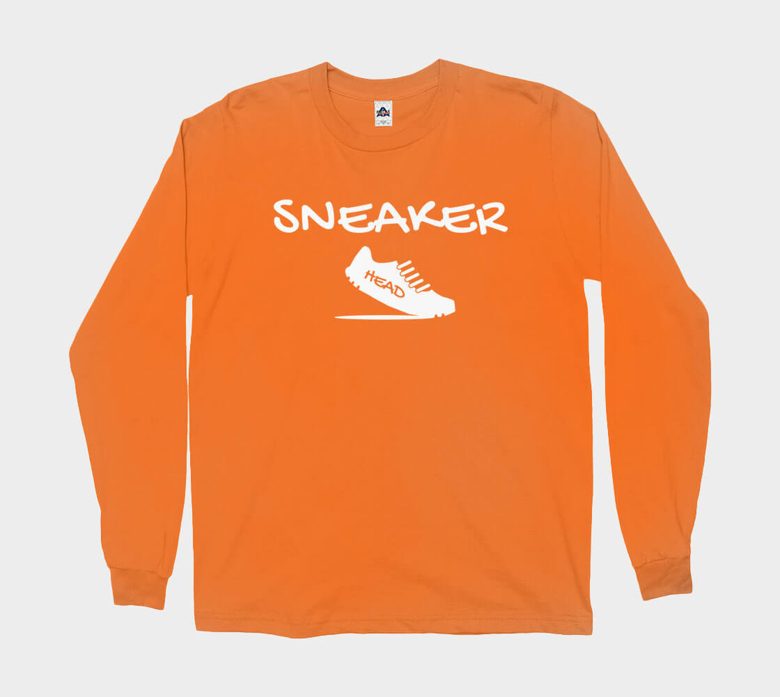 Sneakerhead v2 - Orange long sleeve Tee