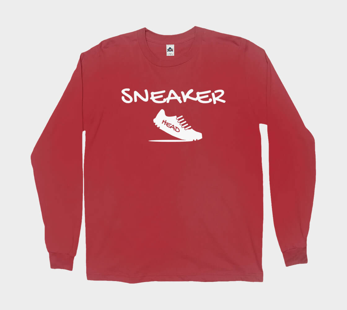 Sneakerhead v2 - Red long sleeve Tee
