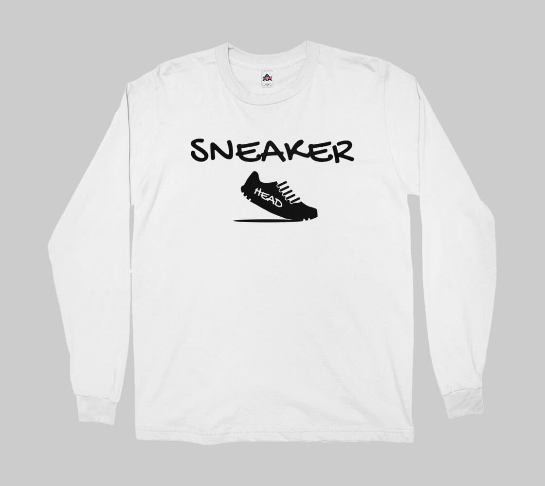 Sneakerhead v2 -White long sleeve Tee