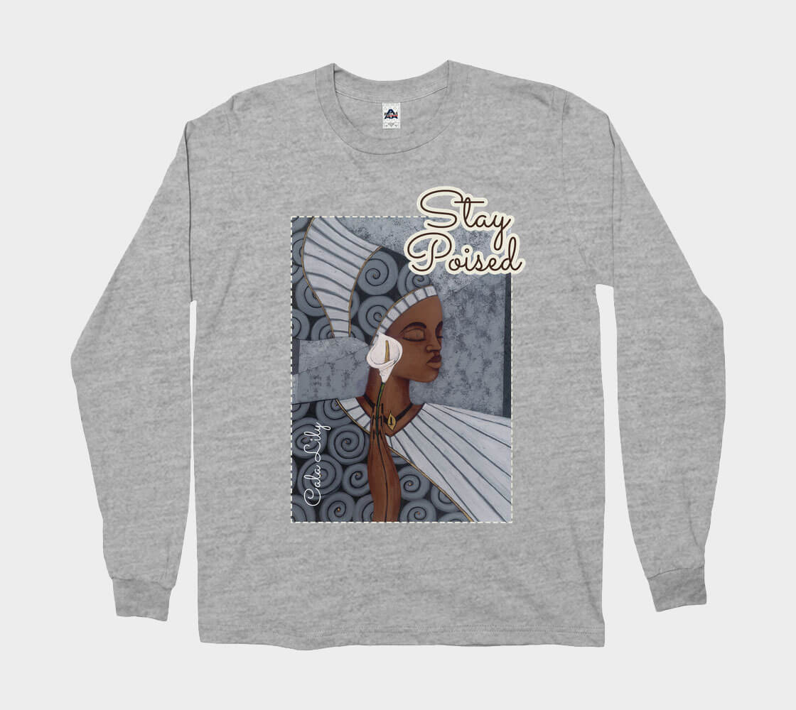 Stay Poised - Athletic Grey long sleeve Tee