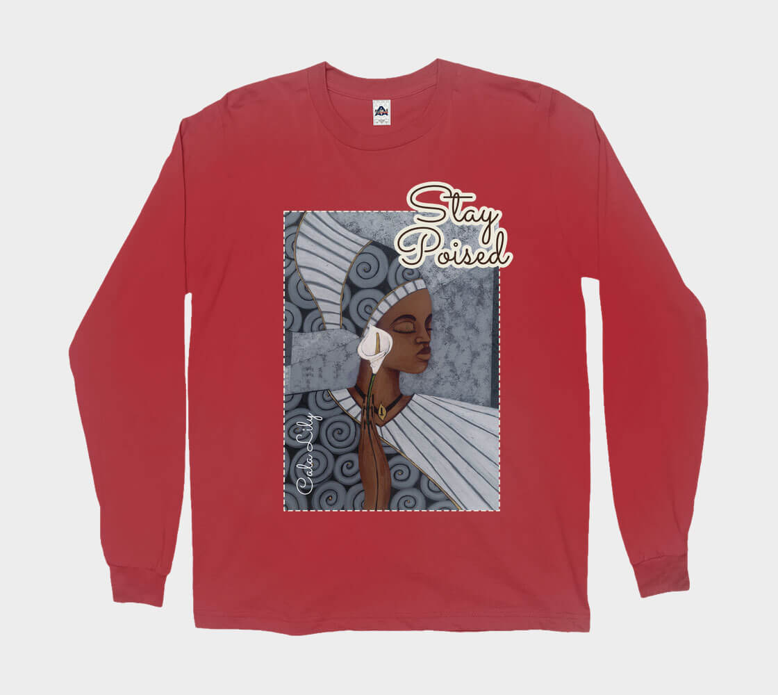 Stay Poised - Red long sleeve Tee
