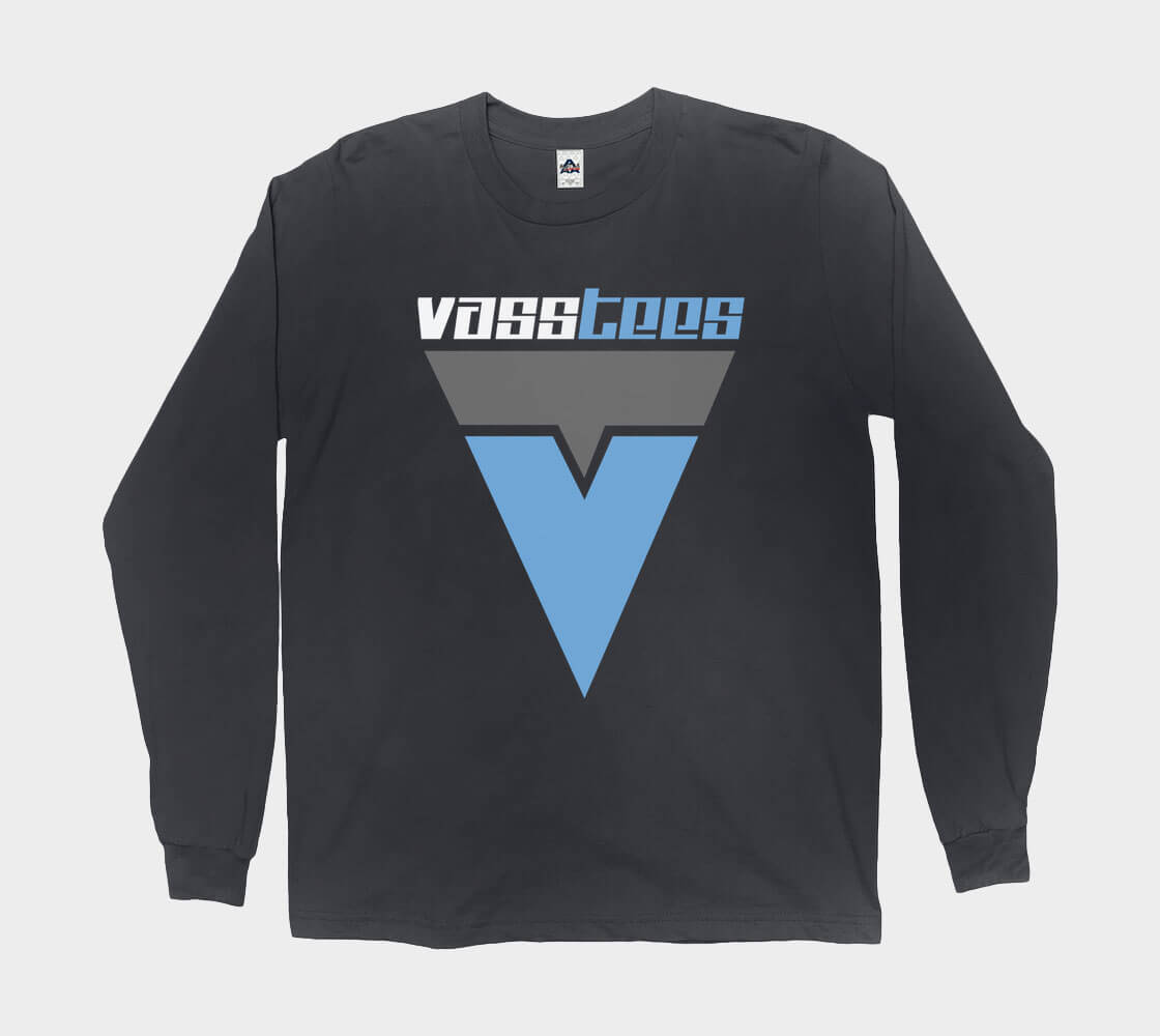 VassTee Classic v1 - Black long sleeve Tee