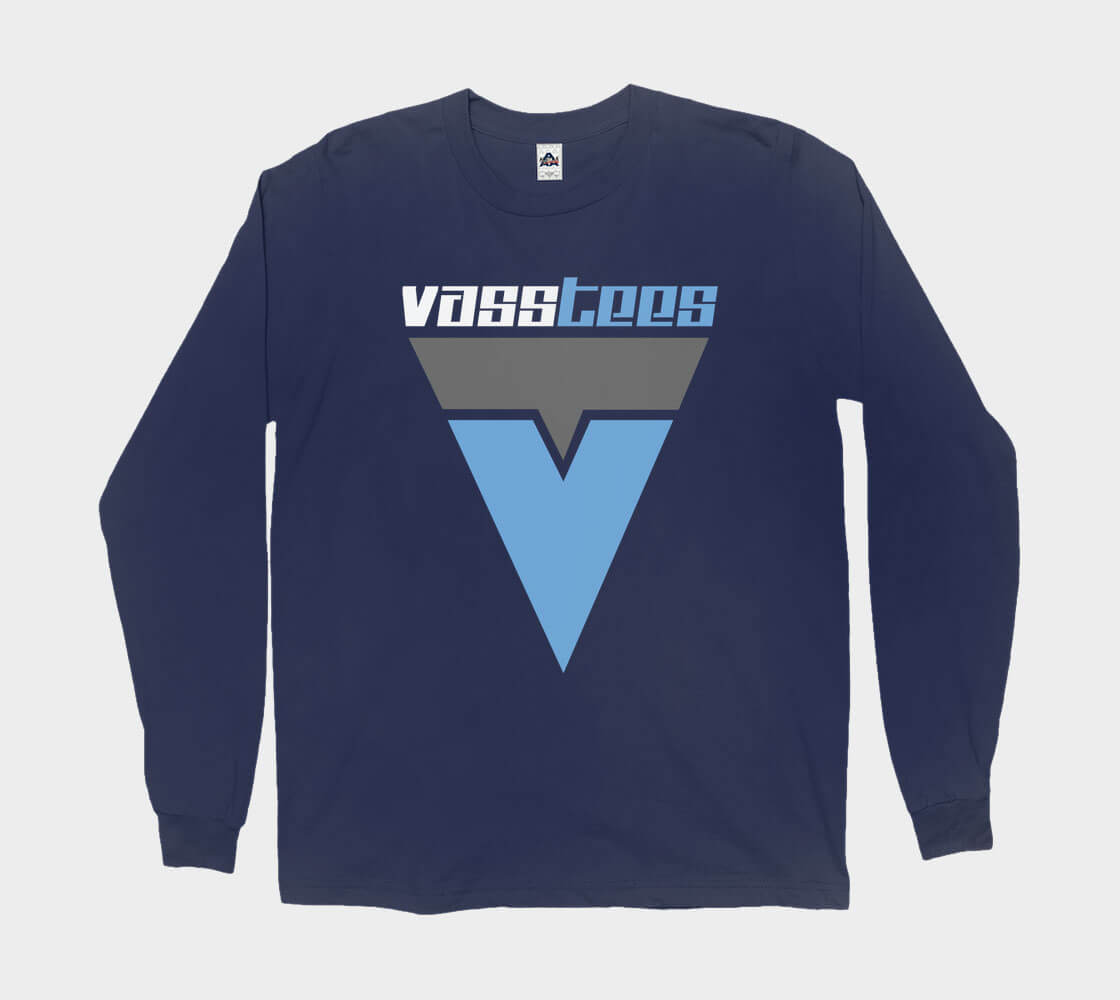 VassTee Classic v1 - Navy long sleeve Tee