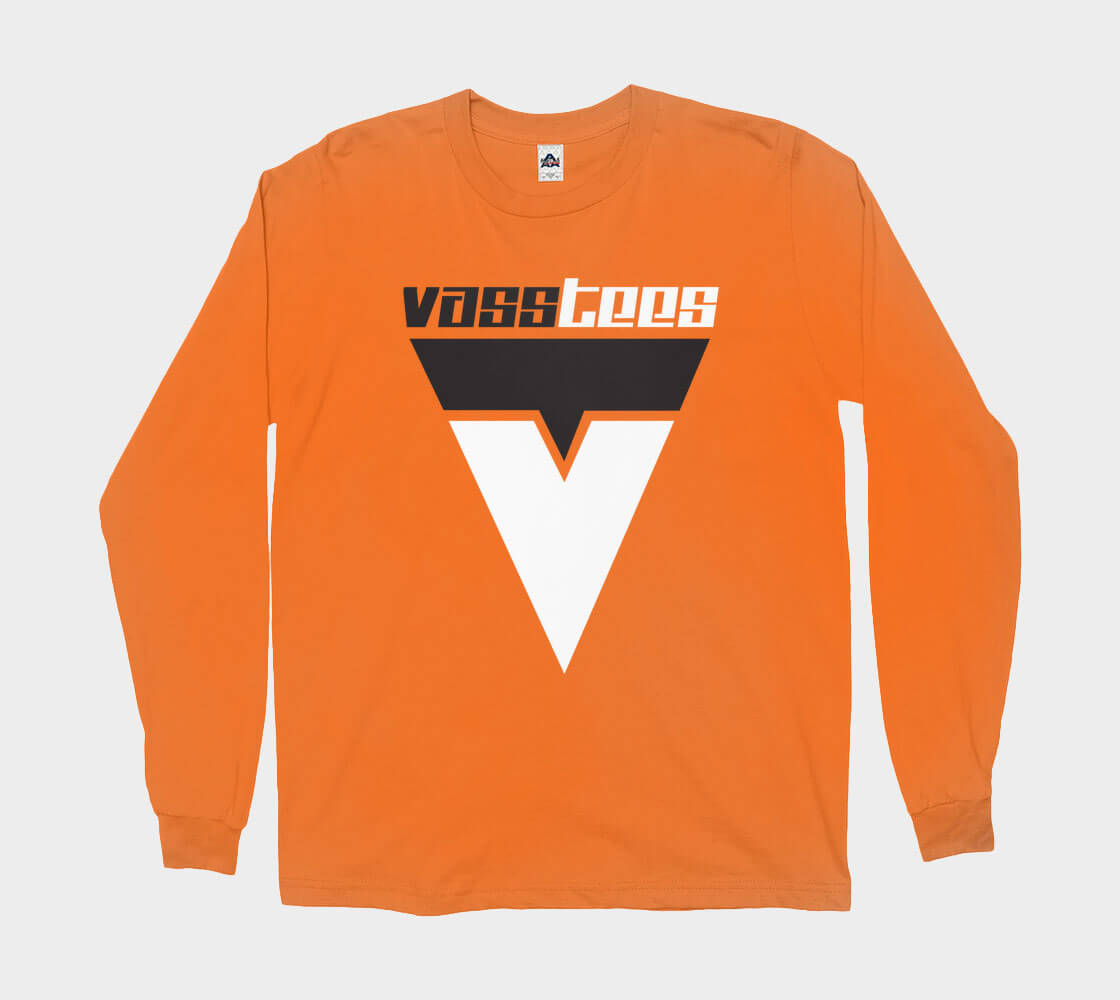 VassTee Classic v1 - Orange long sleeve Tee