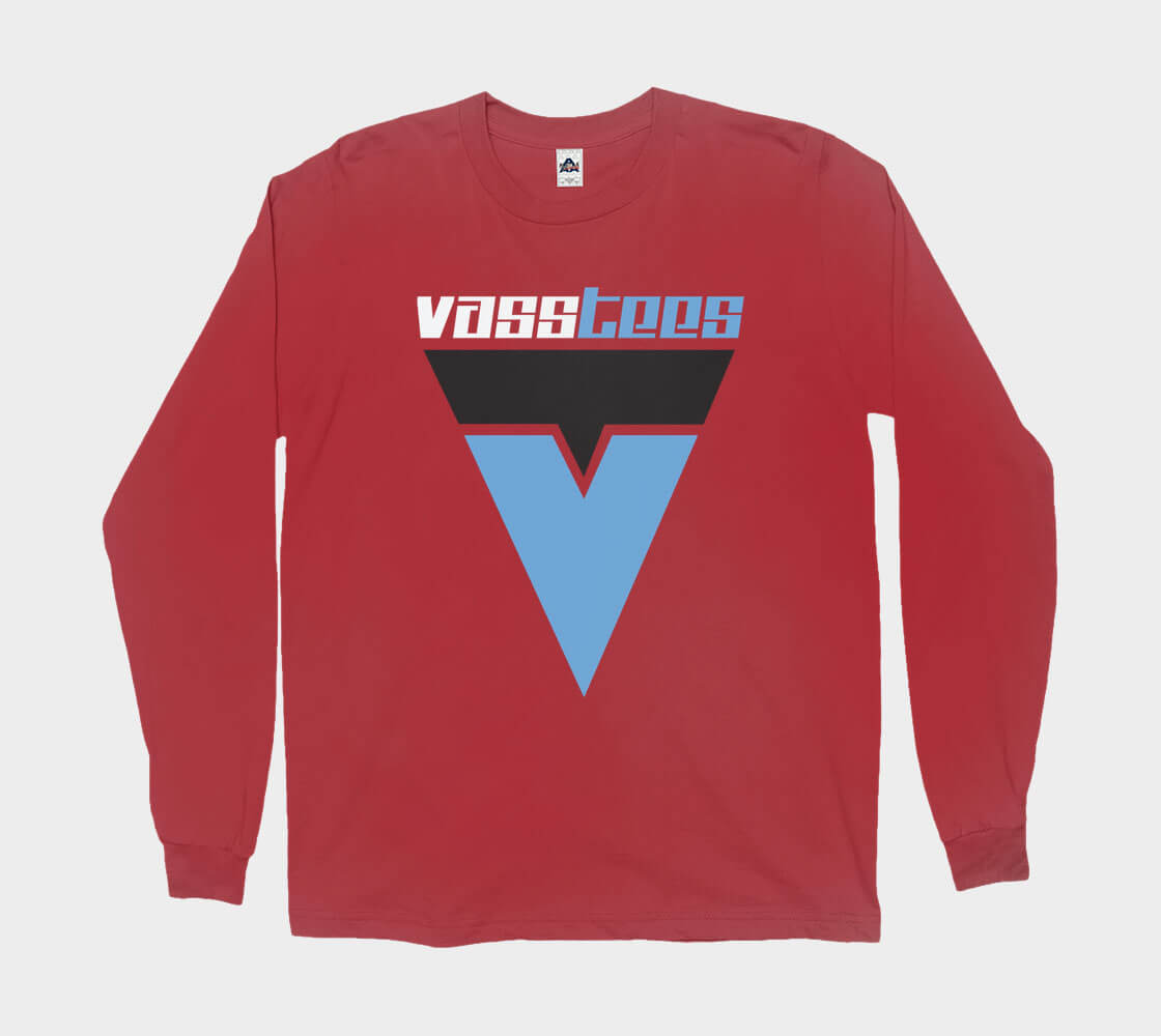 VassTee Classic v1 - Red long sleeve Tee