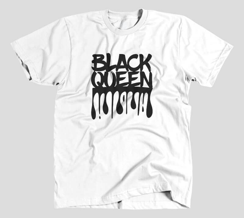 Black Queen - White tee