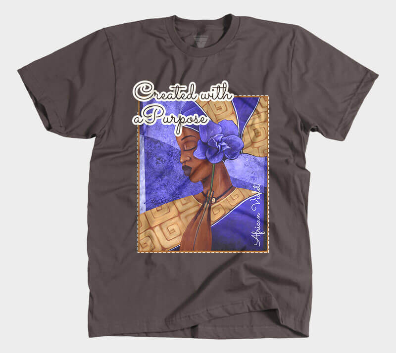 Created with a Purpose - Chocolate Tee.