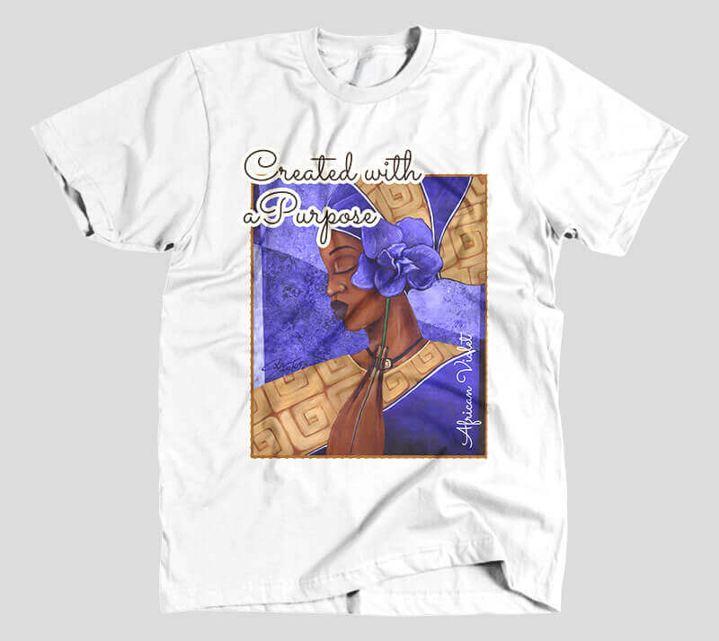 Created with a Purpose - White Tee.
