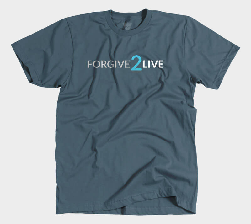 Forgive 2 Live - Indigo Tee.