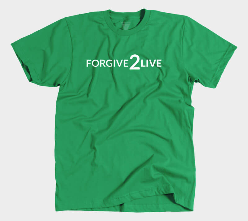 Forgive 2 Live - Kelly Green Tee.