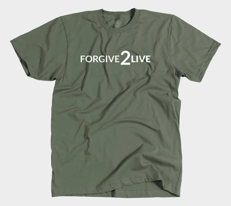 Forgive 2 Live - Military Green Tee.