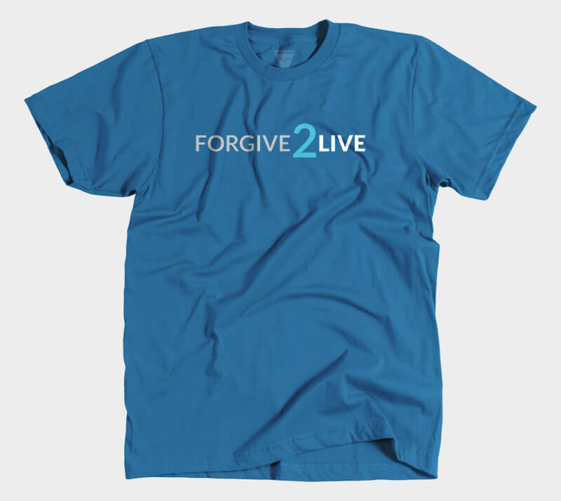 Forgive 2 Live - Royal Blue Tee.