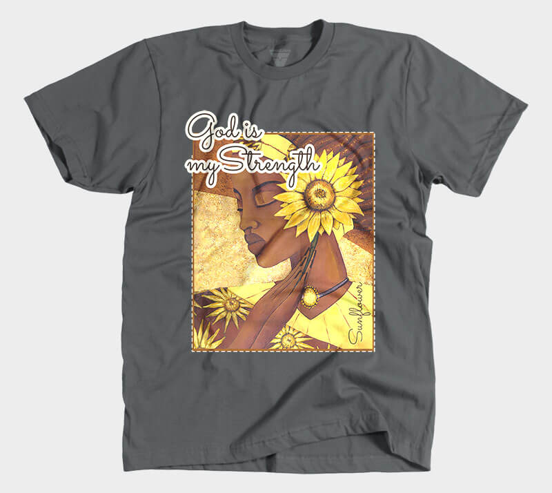 God is my Strength - Heavy Metal tee