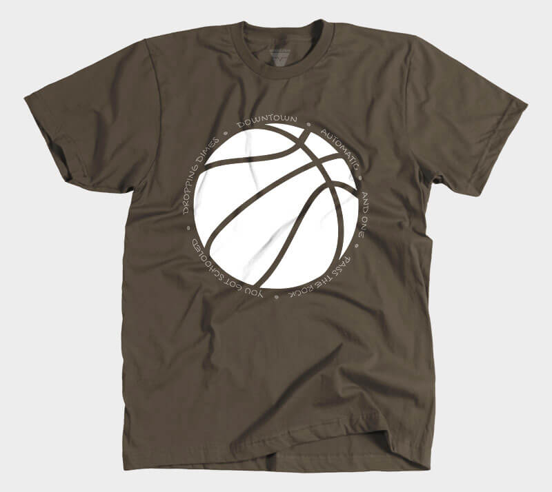 Hoop it Up - Trash Talk - Chocolate tee