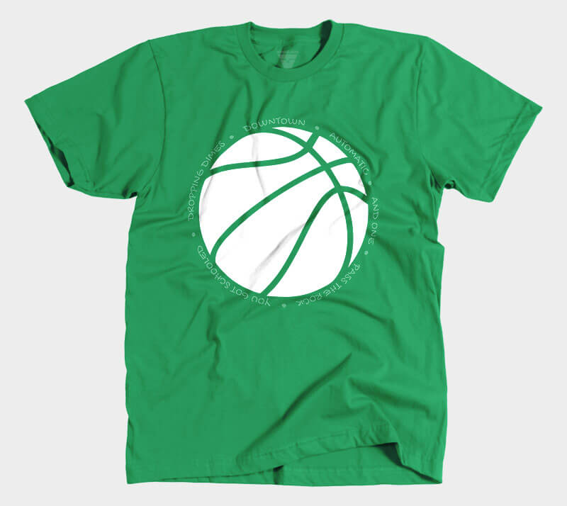 Hoop it Up - Trash Talk - Kelly Green tee
