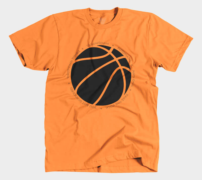 Hoop it Up - Trash Talk - Orange tee