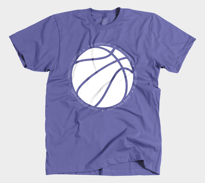 Hoop it Up - Trash Talk - Purple tee