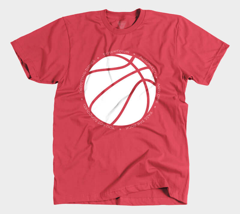Hoop it Up - Trash Talk - Red tee