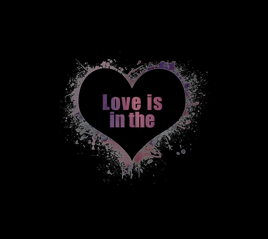 Love is in the Heart v1 - Silhouette T-Shirt Zoomed