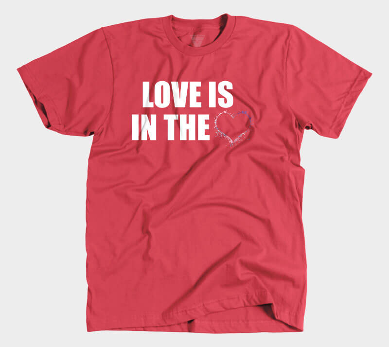 Love is in the Heart Silhouette v2 T-Shirt