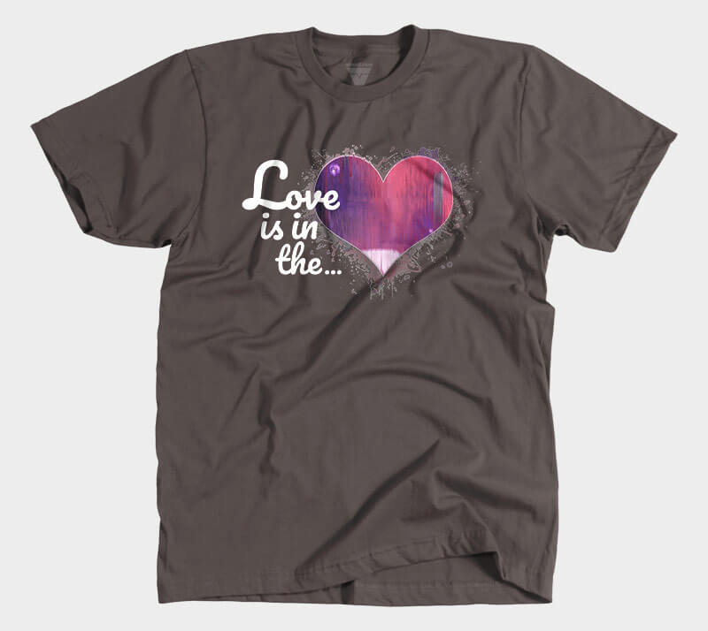 Love is in the Heart - Chocolate tee