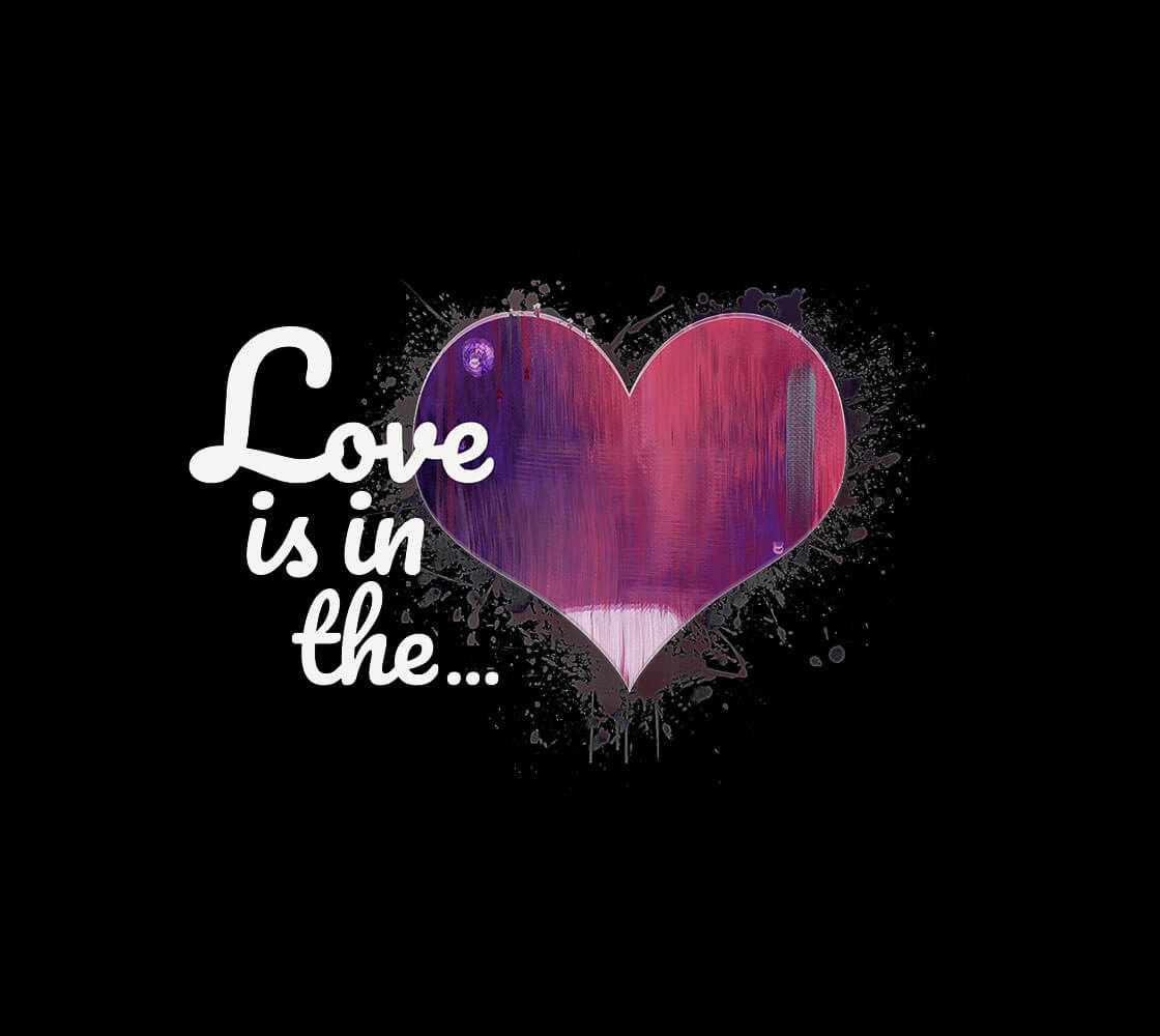 Love is in the Heart Hoodie Zoomed