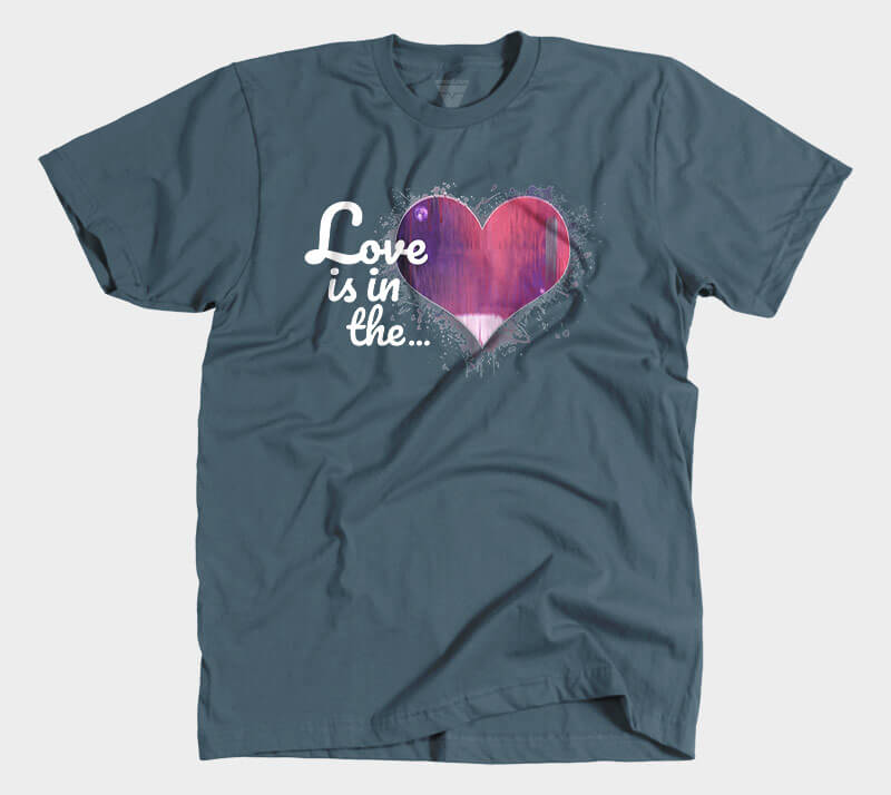 Love is in the Heart - Indigo tee