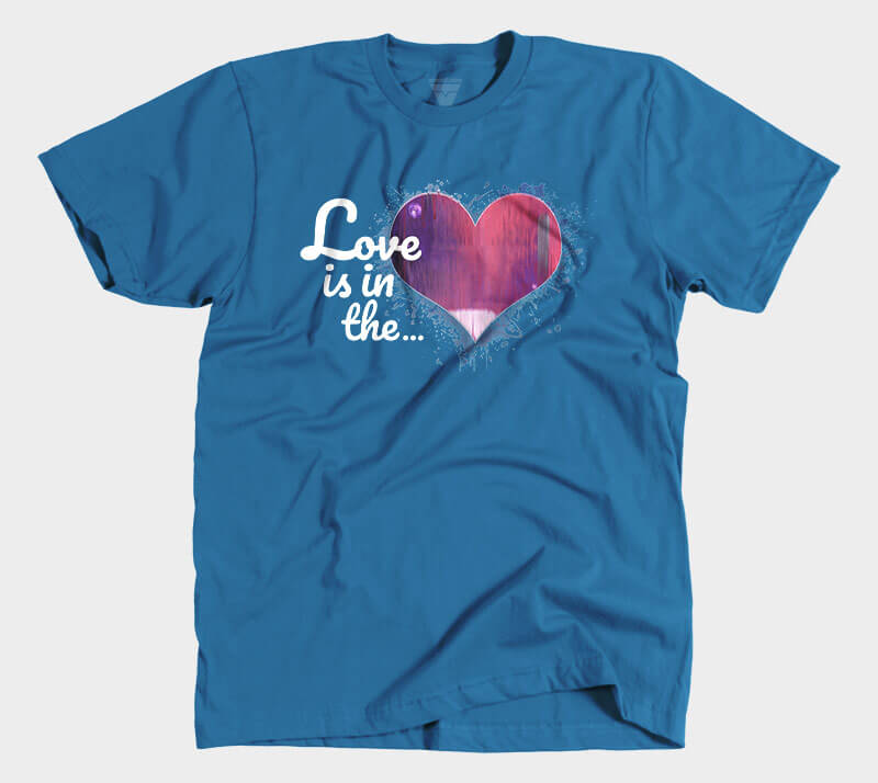Love is in the Heart - Royal Blue tee