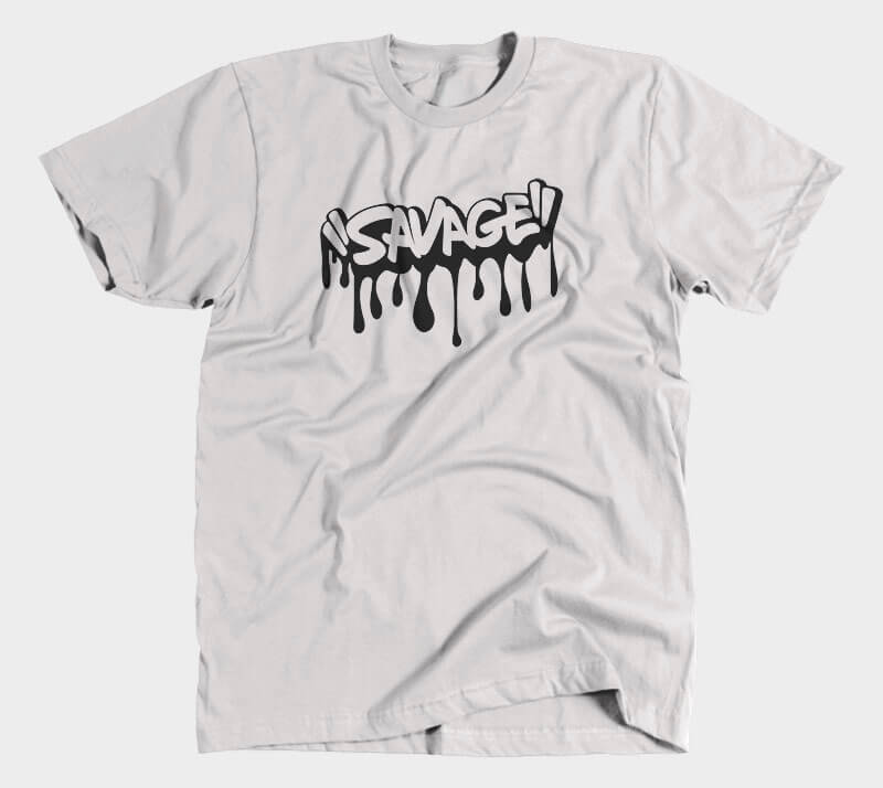 Savage - Heather Grey Tee.