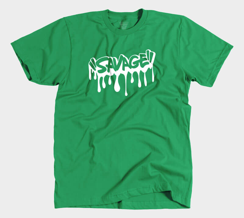 Savage - Kelly Green Tee.