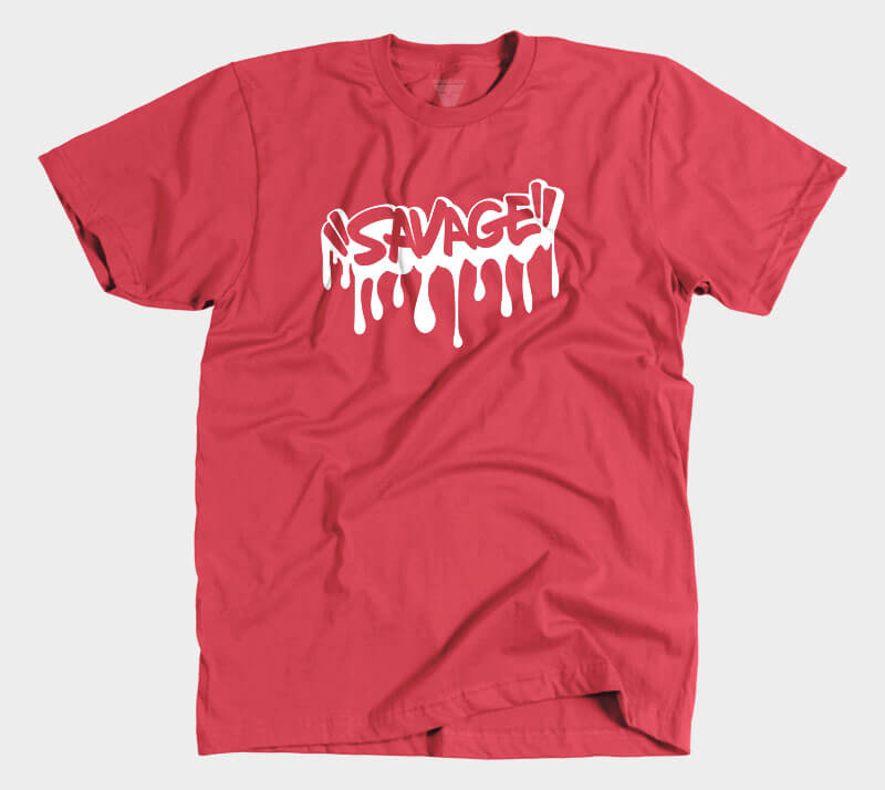 Savage - Red Tee.