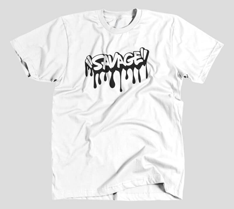 Savage - White Tee.