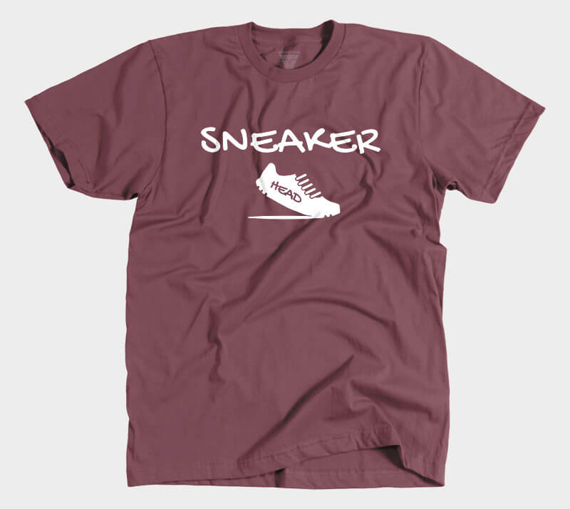 Sneakerhead v2 - Maroon tee