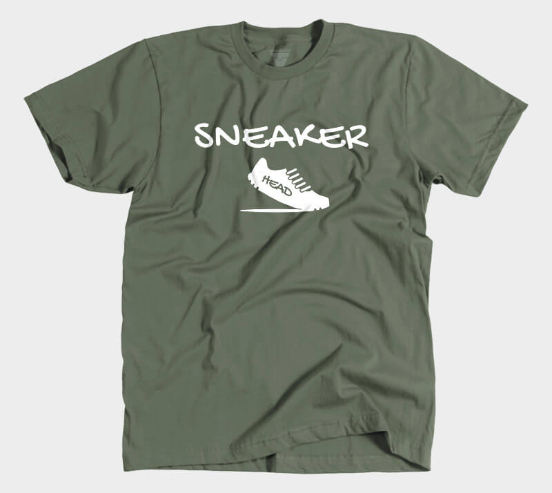 Sneakerhead v2 - Military Green tee