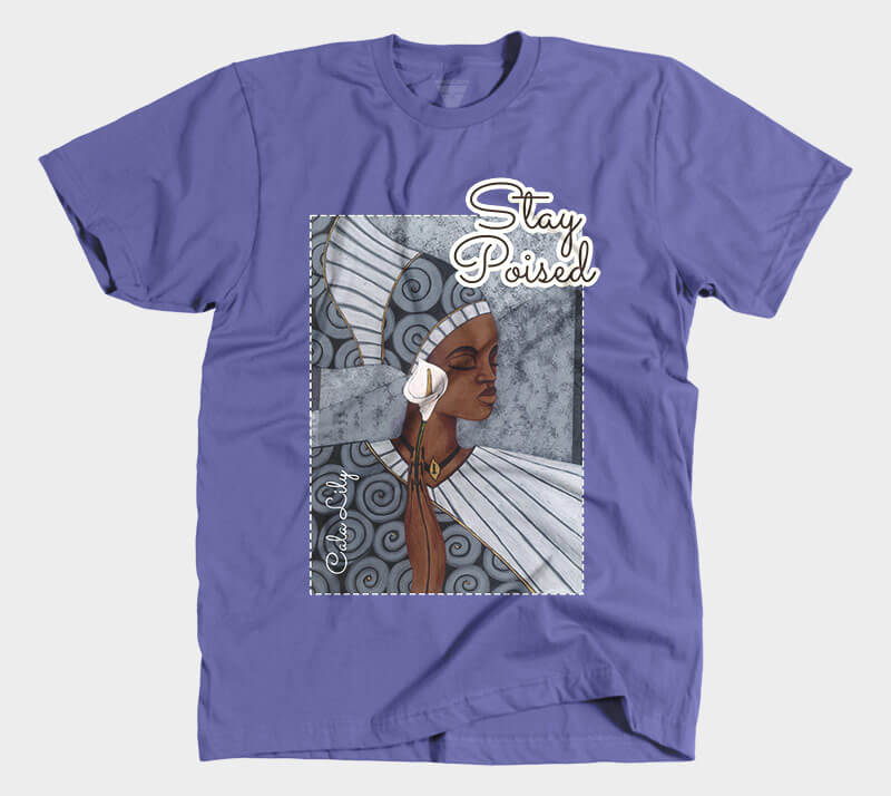 Stay Poised - Purple tee