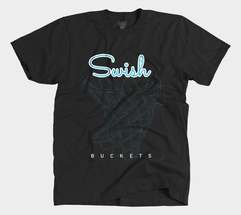 Swish - Black tee.