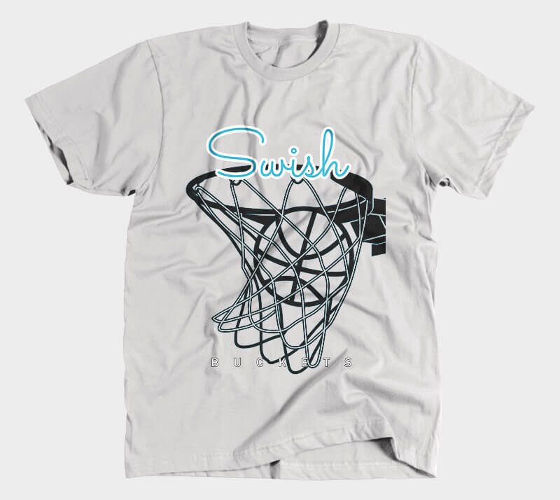 Swish - Heather Grey Tee.