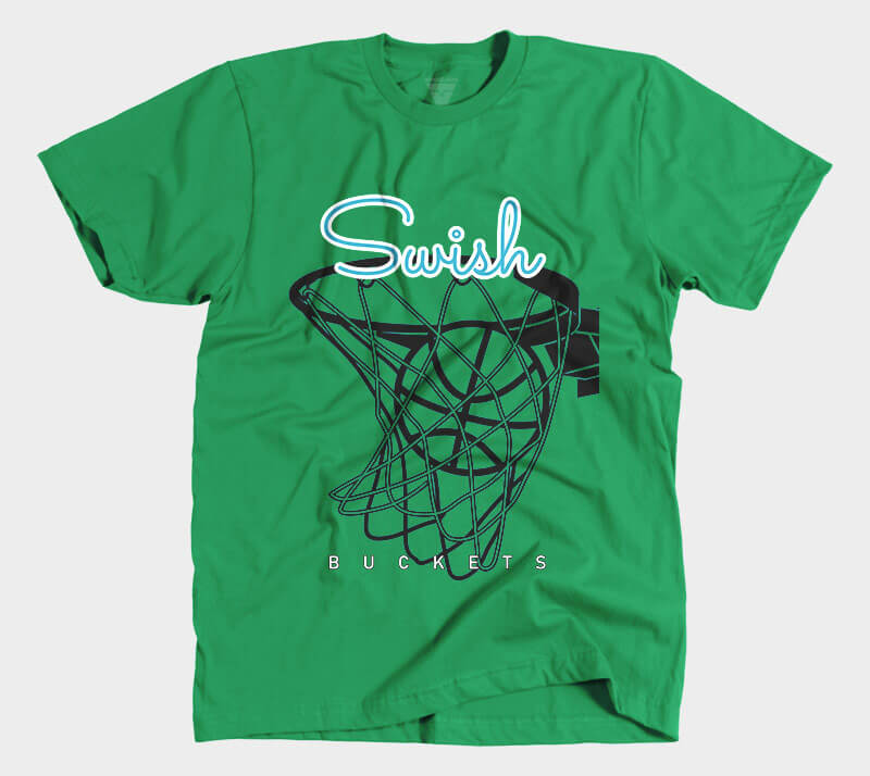 Swish - Kelly Green Tee.