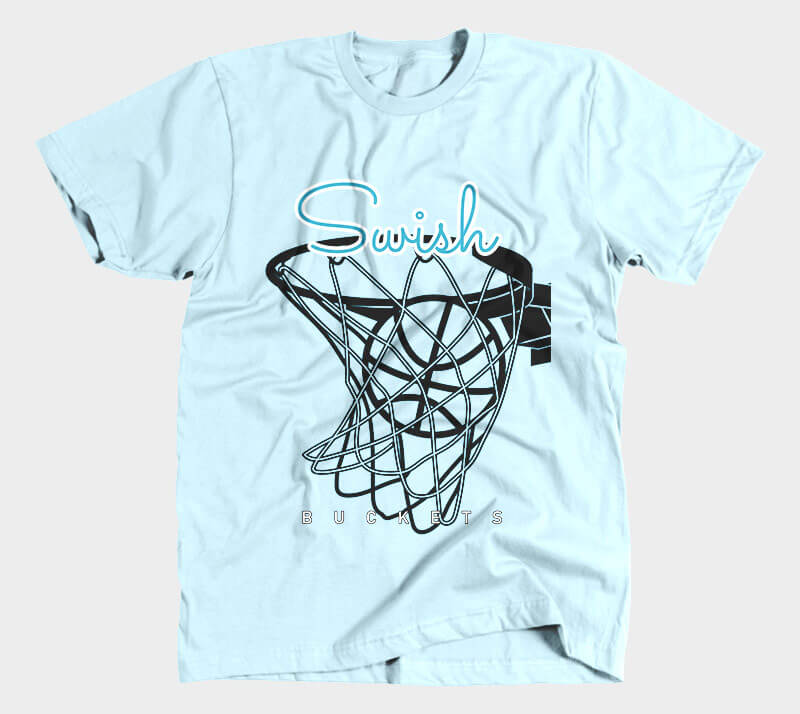 Swish - Light Blue Tee.