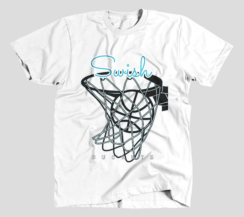 Swish - White Tee.