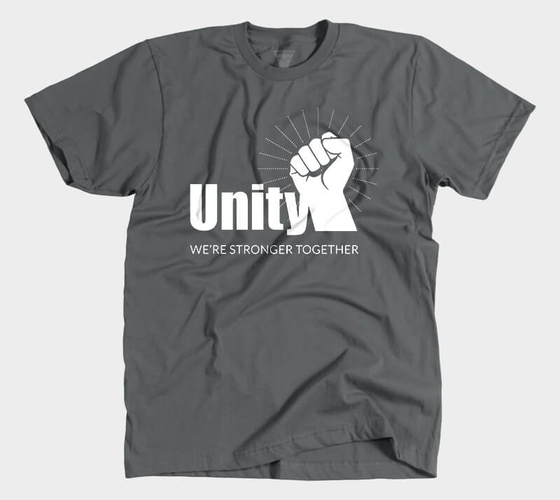 Unity We're Stronger Together - Heavy Metal Tee.