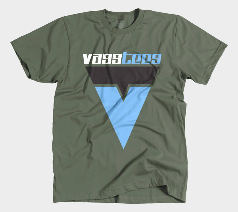 VassTees v1 - Military Green Tee.