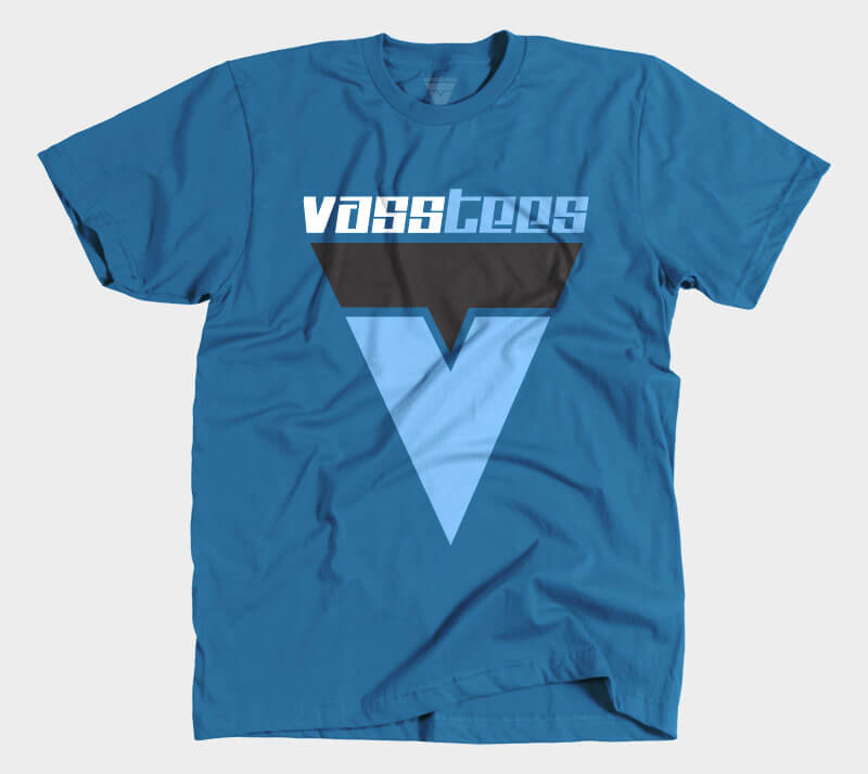 VassTees v1 - Royal Blue Tee.
